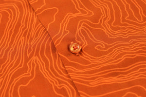 Sand Dune Button-Up Short Sleeve Shirt in Sunset Orange